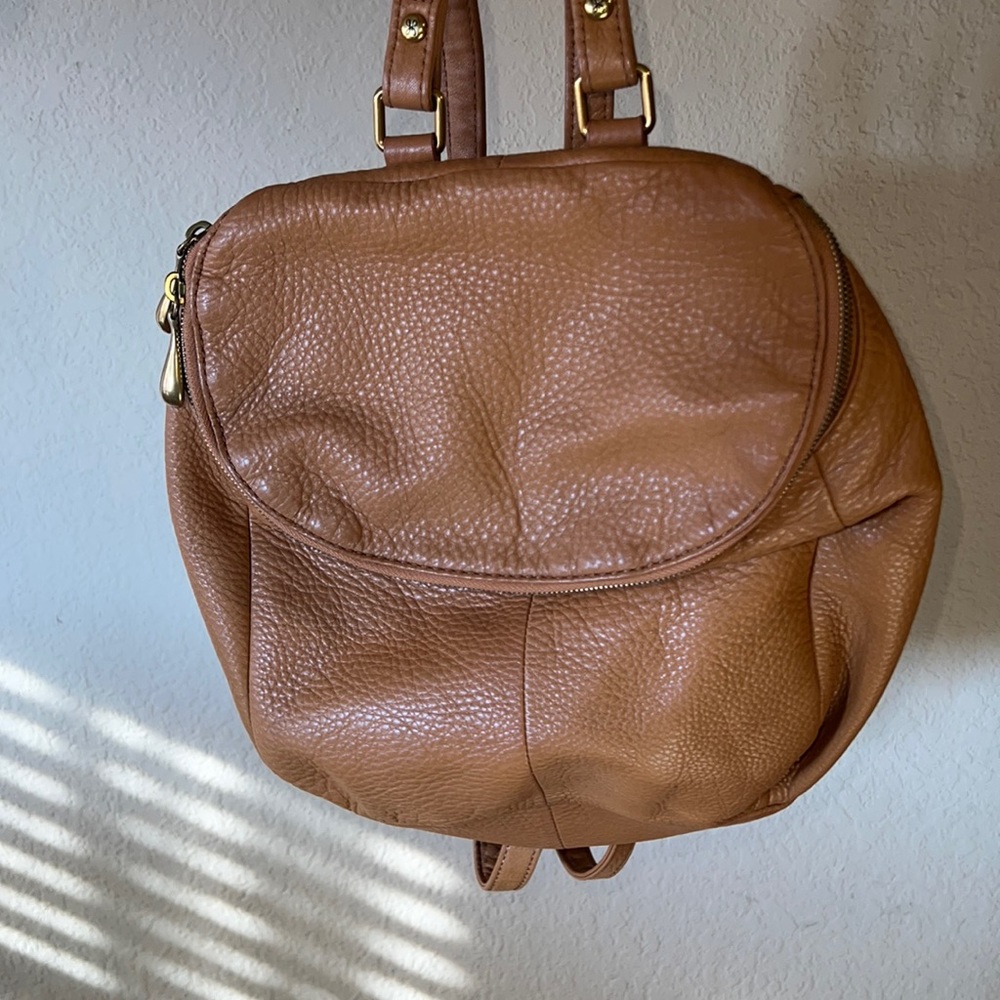 Hobo backpack purse gently used genuine leather